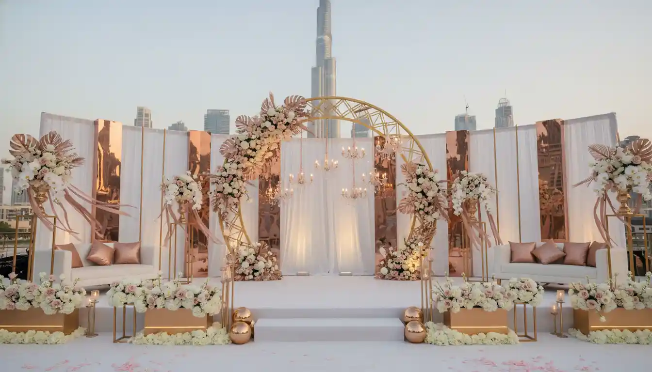 Best Luxury Wedding Planner in Dubai, Luxury event planning services for unforgettable celebrations in Dubai & UAE. | dubai luxury wedding stage